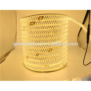 100m high brighting three row smd2835 180led waterproof led strip light AC110V 220V flex led strip